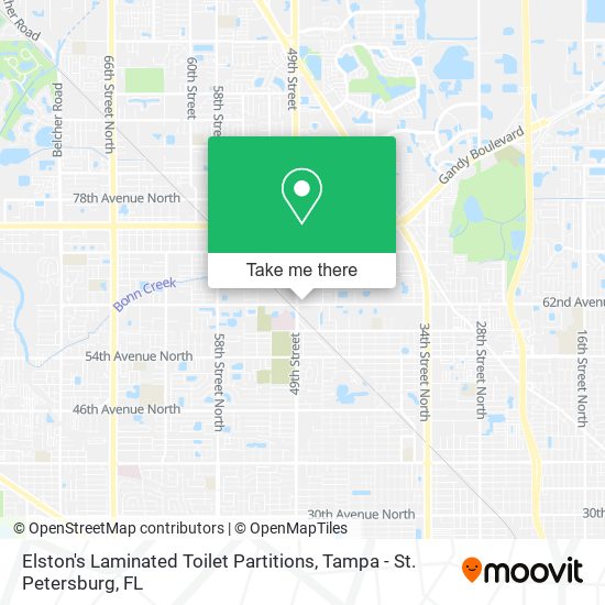 Elston's Laminated Toilet Partitions map