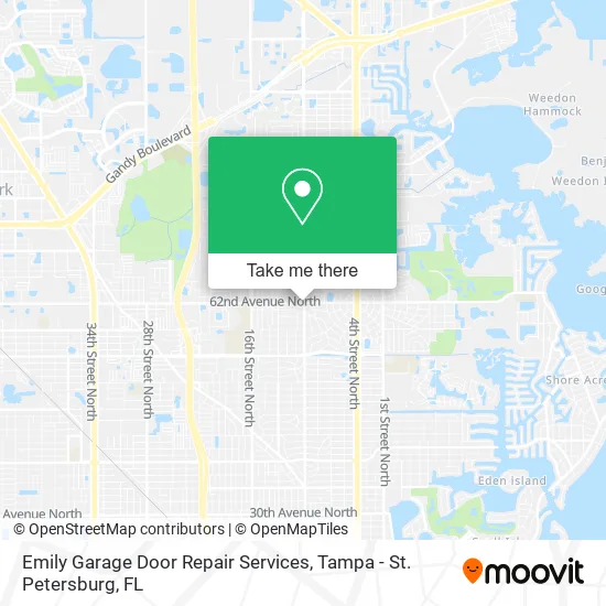 Emily Garage Door Repair Services map