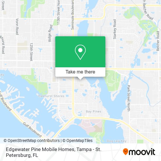 Mapa de Edgewater Pine Mobile Homes