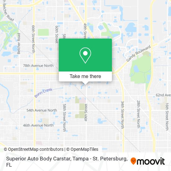 Superior Auto Body Carstar map