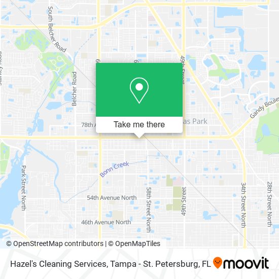 Hazel's Cleaning Services map