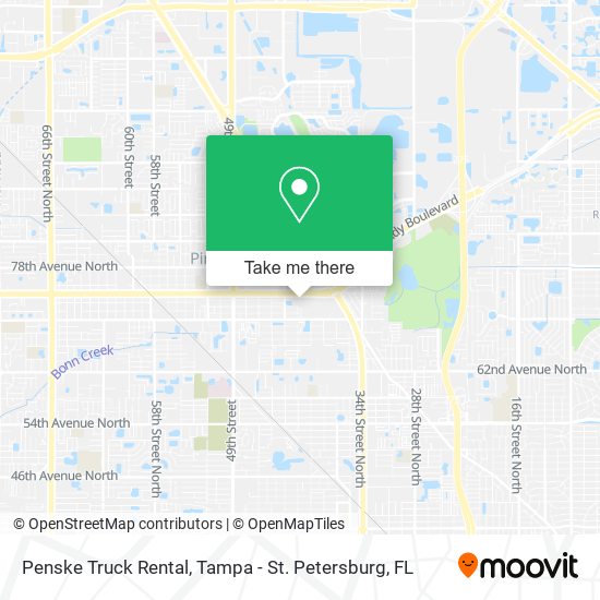 Mapa de Penske Truck Rental