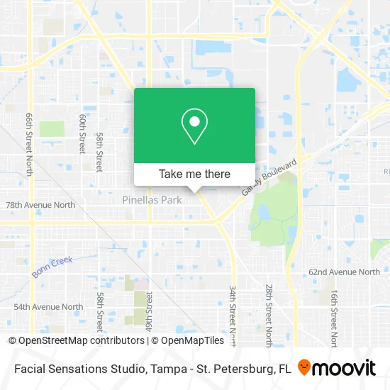 Mapa de Facial Sensations Studio