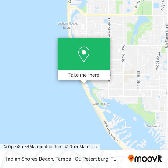 Mapa de Indian Shores Beach