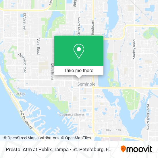 Presto! Atm at Publix map