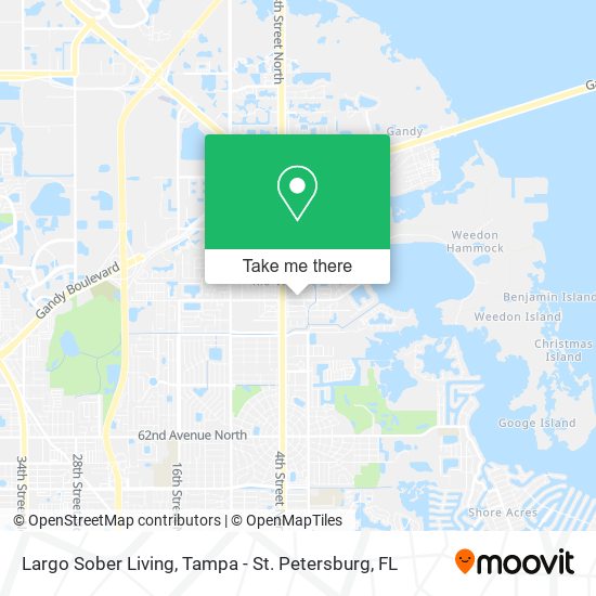 Mapa de Largo Sober Living