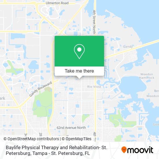 Baylife Physical Therapy and Rehabilitation- St. Petersburg map