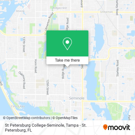 St Petersburg College-Seminole map