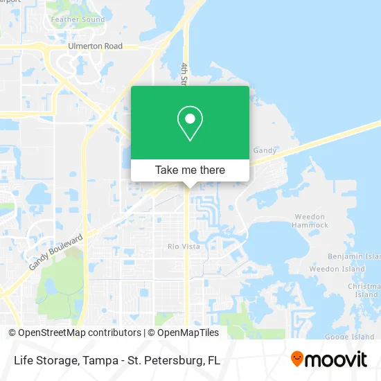 Life Storage map