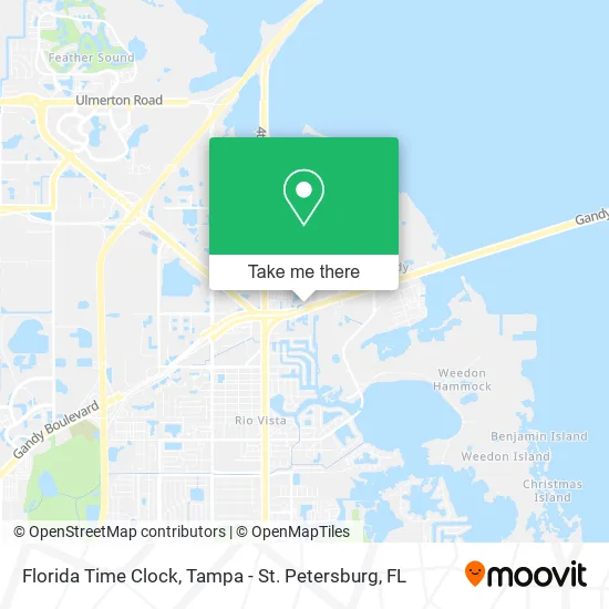 Florida Time Clock map