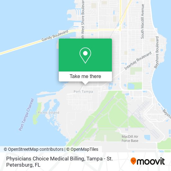 Physicians Choice Medical Billing map