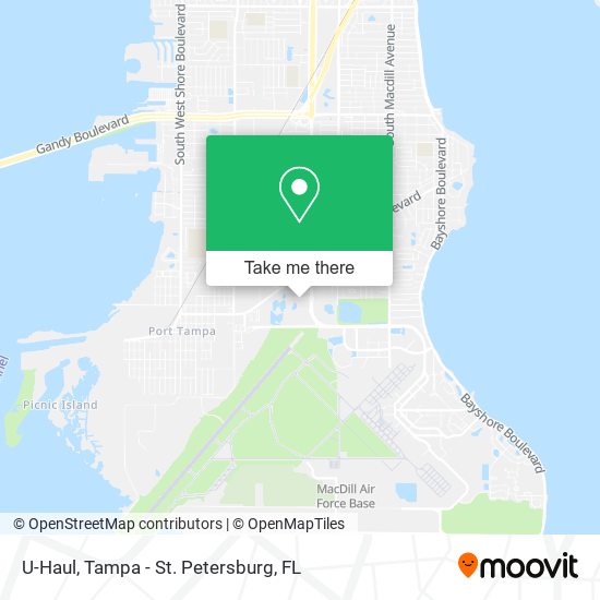 U-Haul map