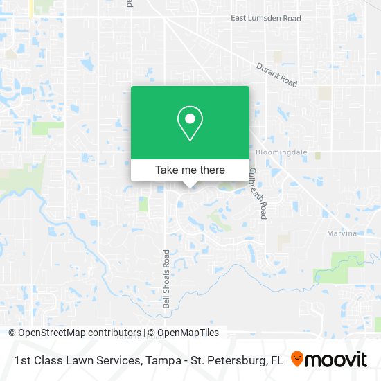 1st Class Lawn Services map