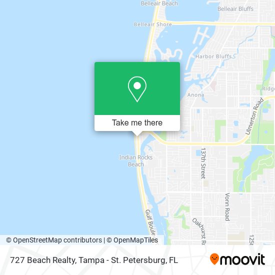 Mapa de 727 Beach Realty