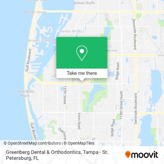 Mapa de Greenberg Dental & Orthodontics