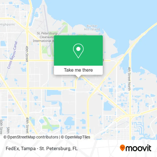 FedEx map