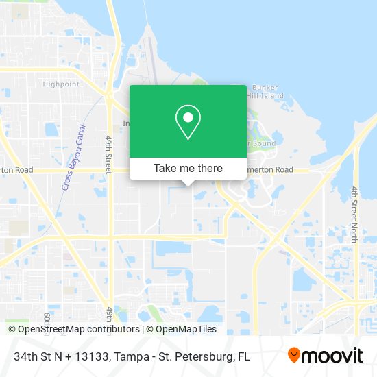 Mapa de 34th St N + 13133