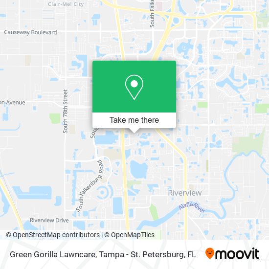 Green Gorilla Lawncare map