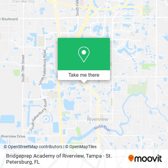 Bridgeprep Academy of Riverview map