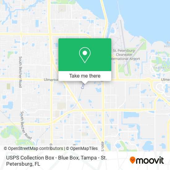 USPS Collection Box - Blue Box map