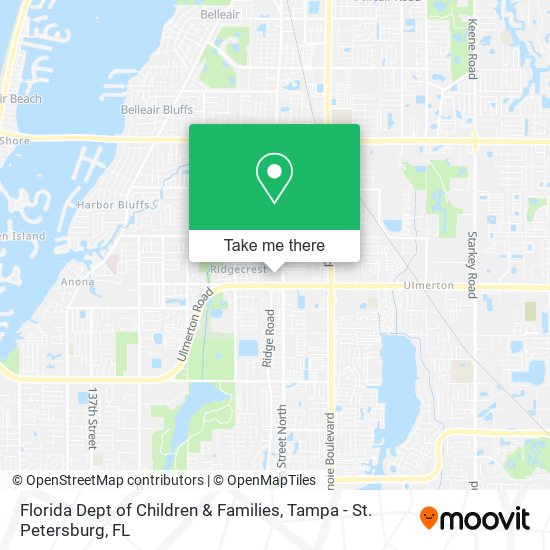 Florida Dept of Children & Families map