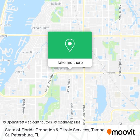 Mapa de State of Florida Probation & Parole Services
