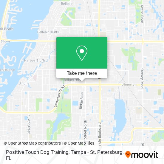 Positive Touch Dog Training map