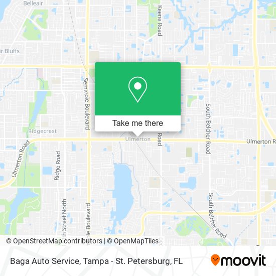 Mapa de Baga Auto Service