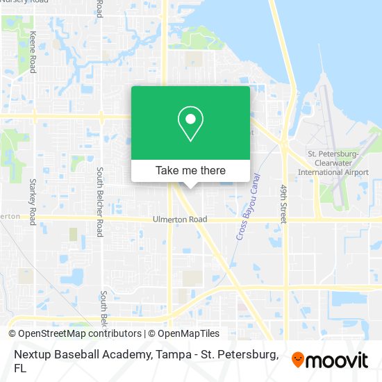 Mapa de Nextup Baseball Academy