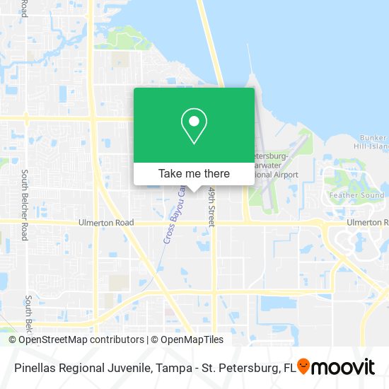 Pinellas Regional Juvenile map