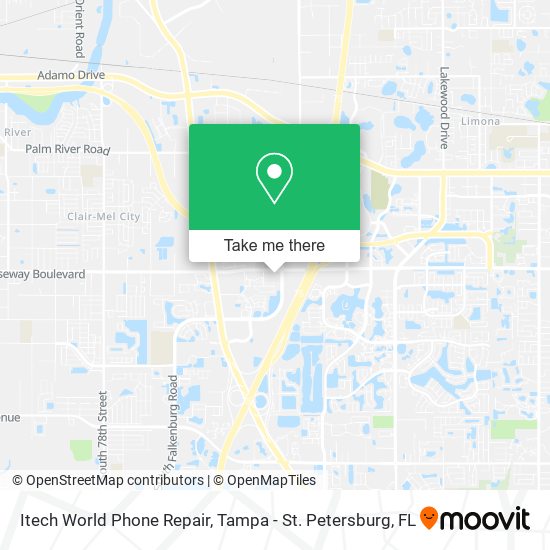 Itech World Phone Repair map