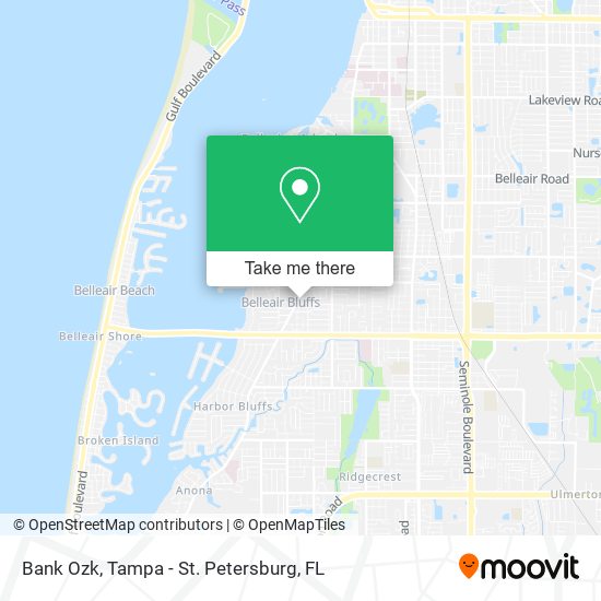 Mapa de Bank Ozk