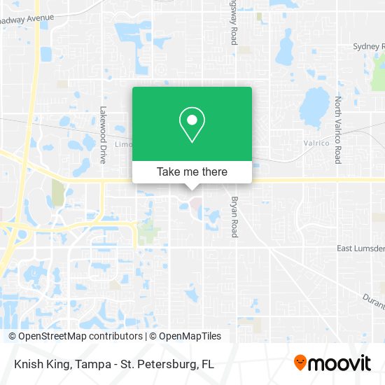 Knish King map