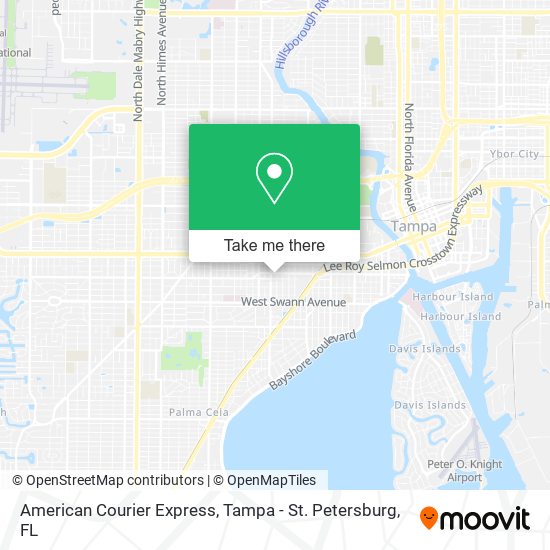 Mapa de American Courier Express