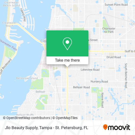 Mapa de Jlo Beauty Supply