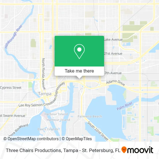 Three Chairs Productions map