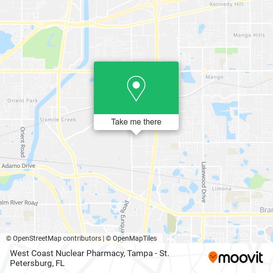 West Coast Nuclear Pharmacy map