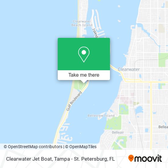 Mapa de Clearwater Jet Boat