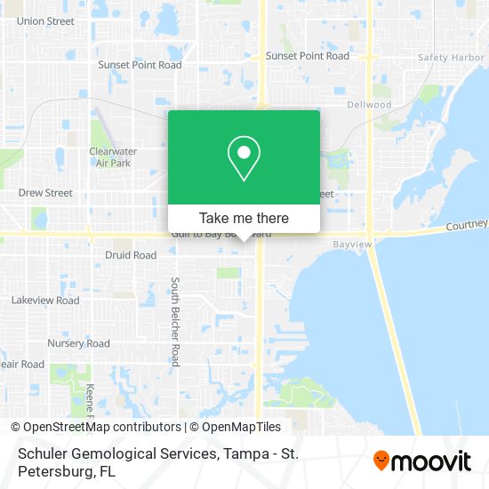 Mapa de Schuler Gemological Services