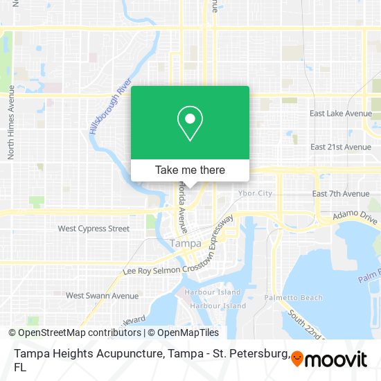 Tampa Heights Acupuncture map