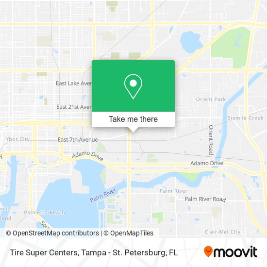 Tire Super Centers map
