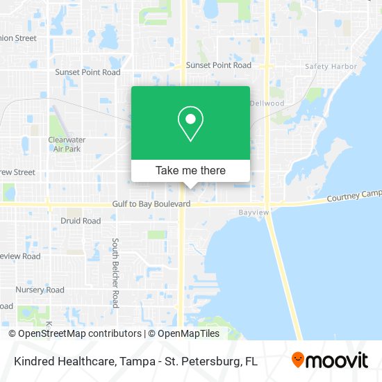 Mapa de Kindred Healthcare