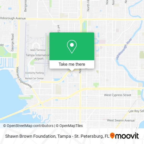 Shawn Brown Foundation map