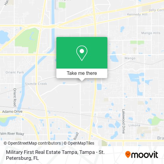 Military First Real Estate Tampa map