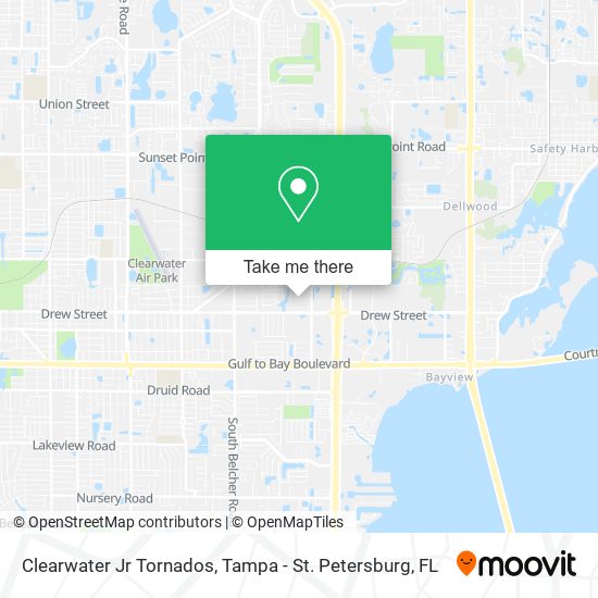 Mapa de Clearwater Jr Tornados