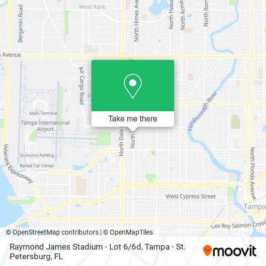 Raymond James Stadium - Lot 6 / 6d map