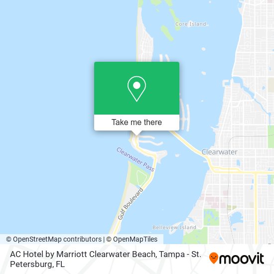 Mapa de AC Hotel by Marriott Clearwater Beach