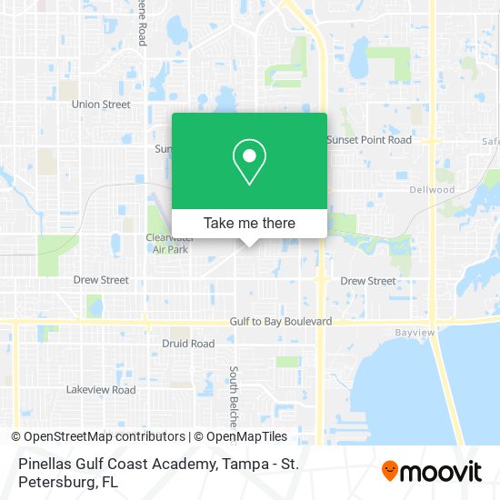 Pinellas Gulf Coast Academy map