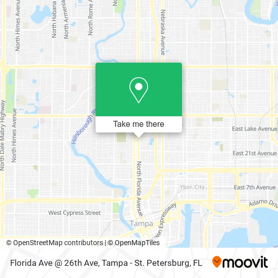 Florida Ave @ 26th Ave map