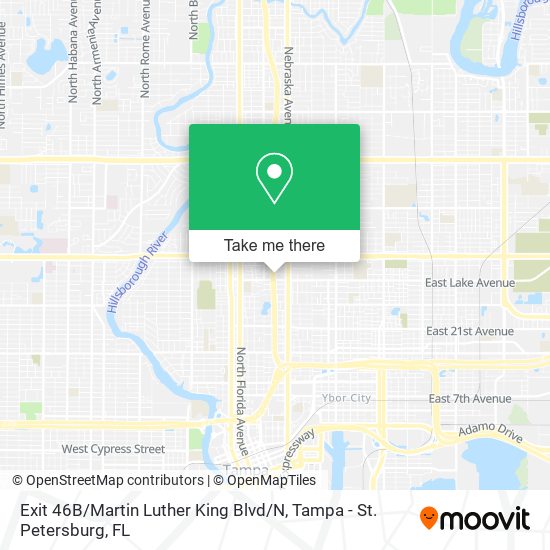 Exit 46B / Martin Luther King Blvd / N map